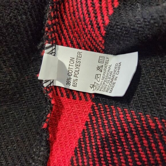 Open Sweater Vest Women's Size Large Buffalo Plaid Pockets Wide Lapel - Picture 13 of 13